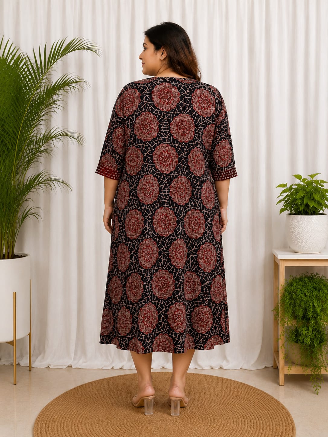 Kalamkari Jacket Dress