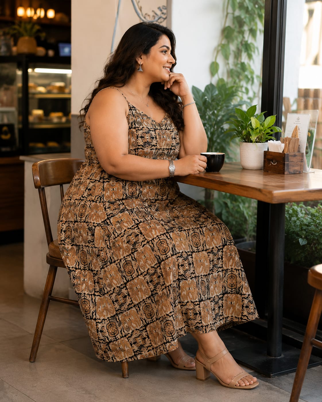 Kalamkari Strappy Dress