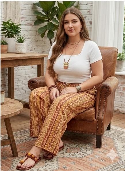 Kalamkari Relaxed Pants