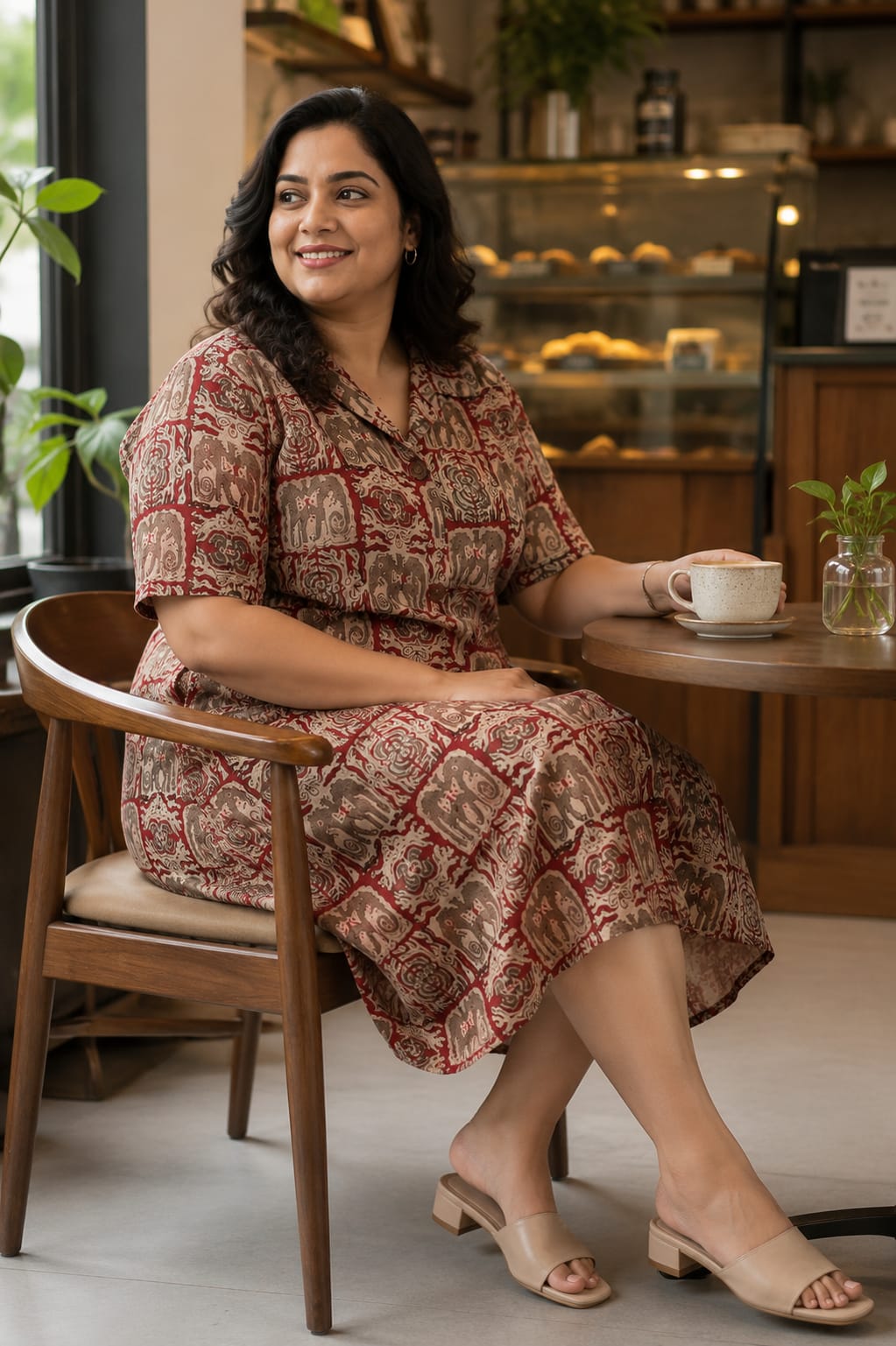 Ajrakh Shirt Dress
