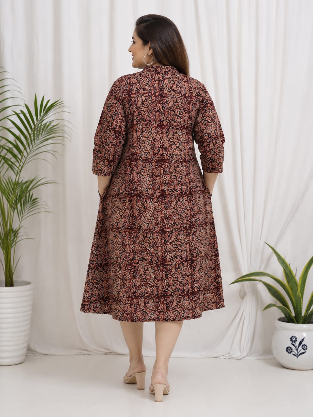 Kalamkari A-Line Dress