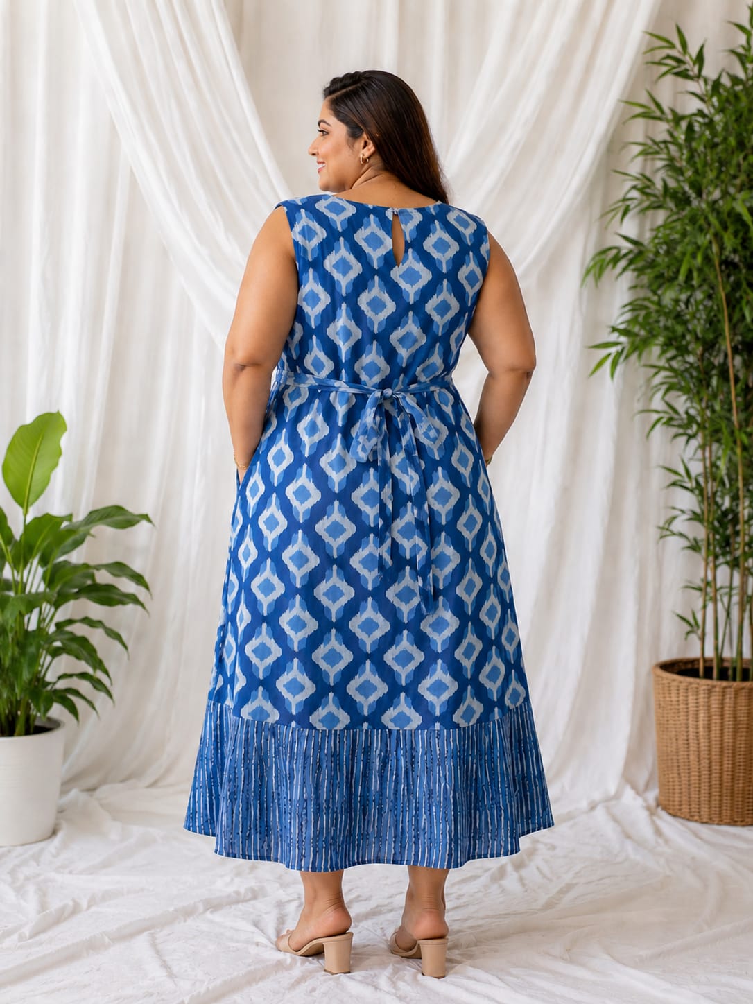 Indigo A-Line Dress