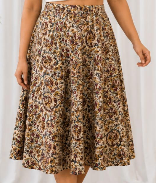 Kalamkari Vest & Skirt Set