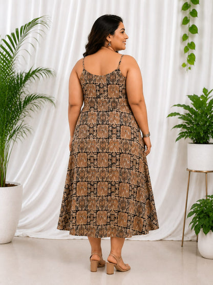 Kalamkari Strappy Dress