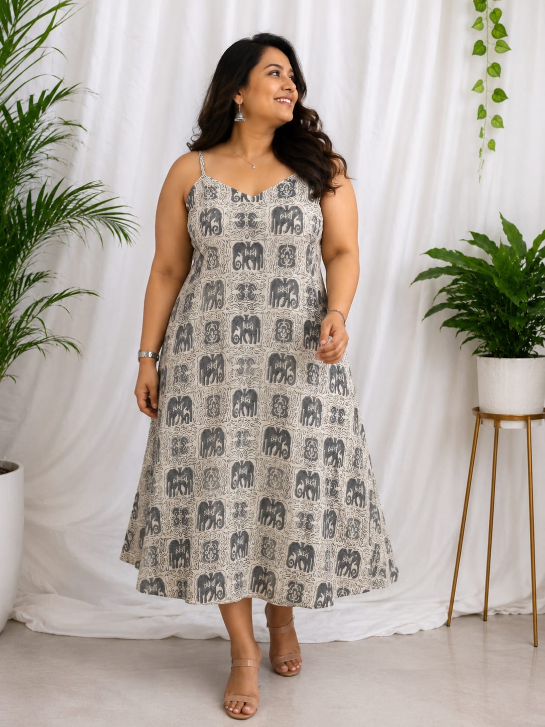 Kalamkari Strappy Dress