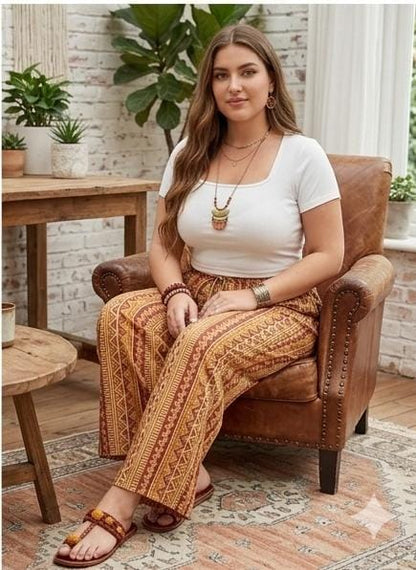 Kalamkari Relaxed Pants