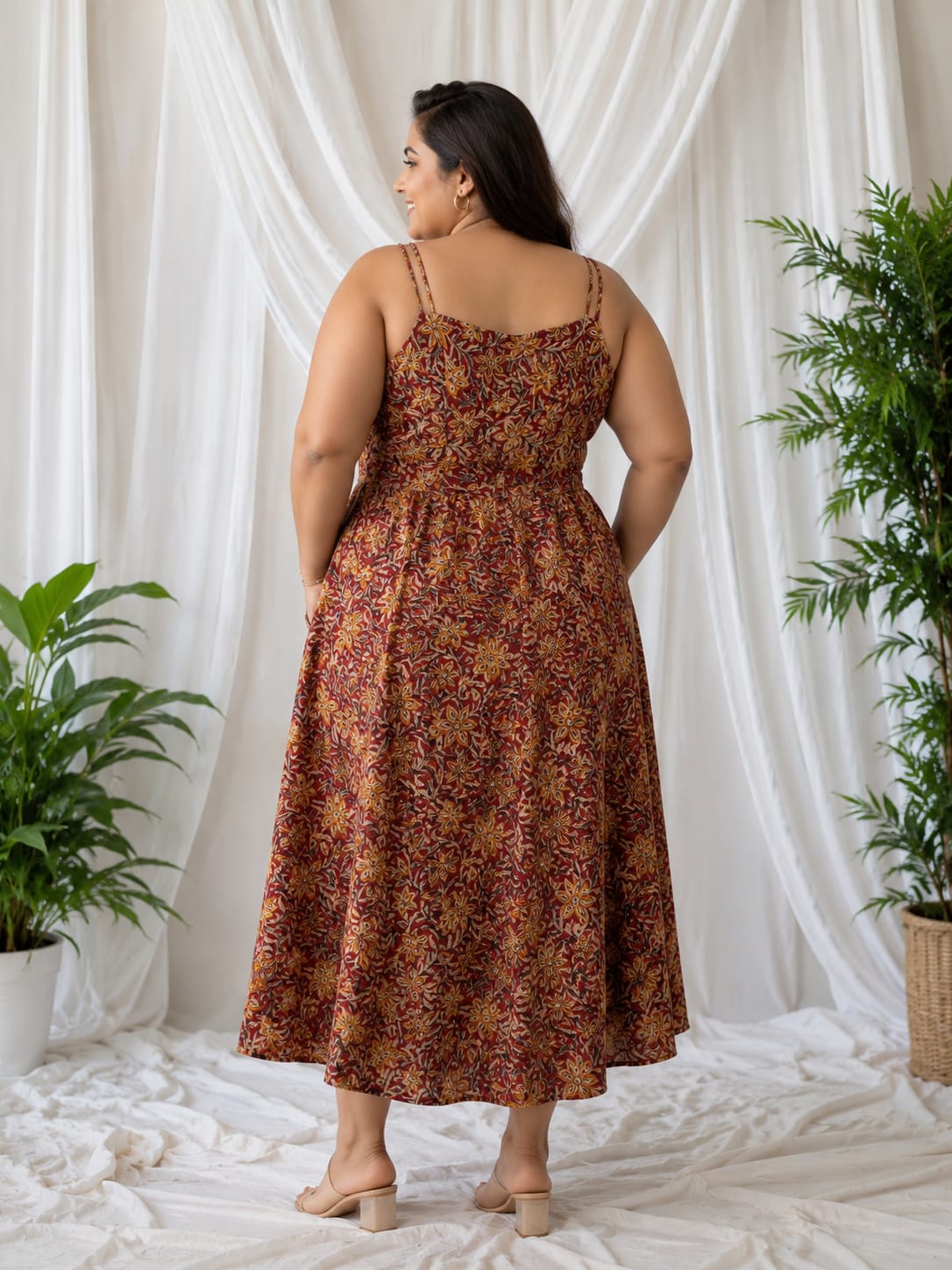 Kalamkari A-Line Dress