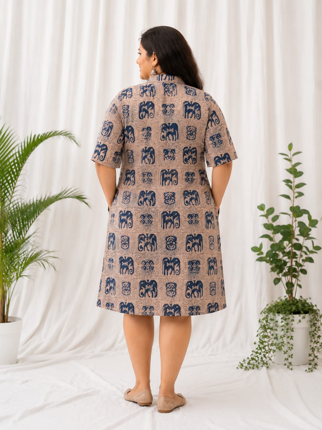 Ajrakh Shirt Dress