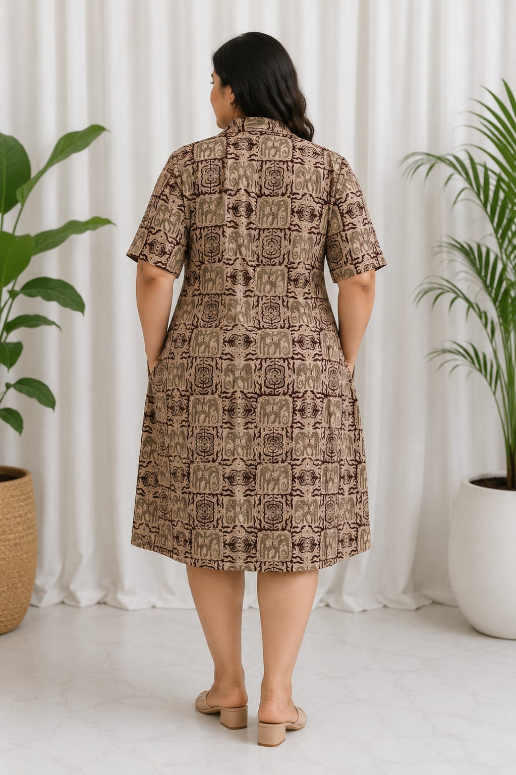Ajrakh Shirt Dress