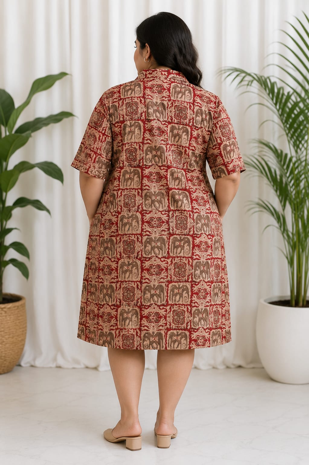 Ajrakh Shirt Dress