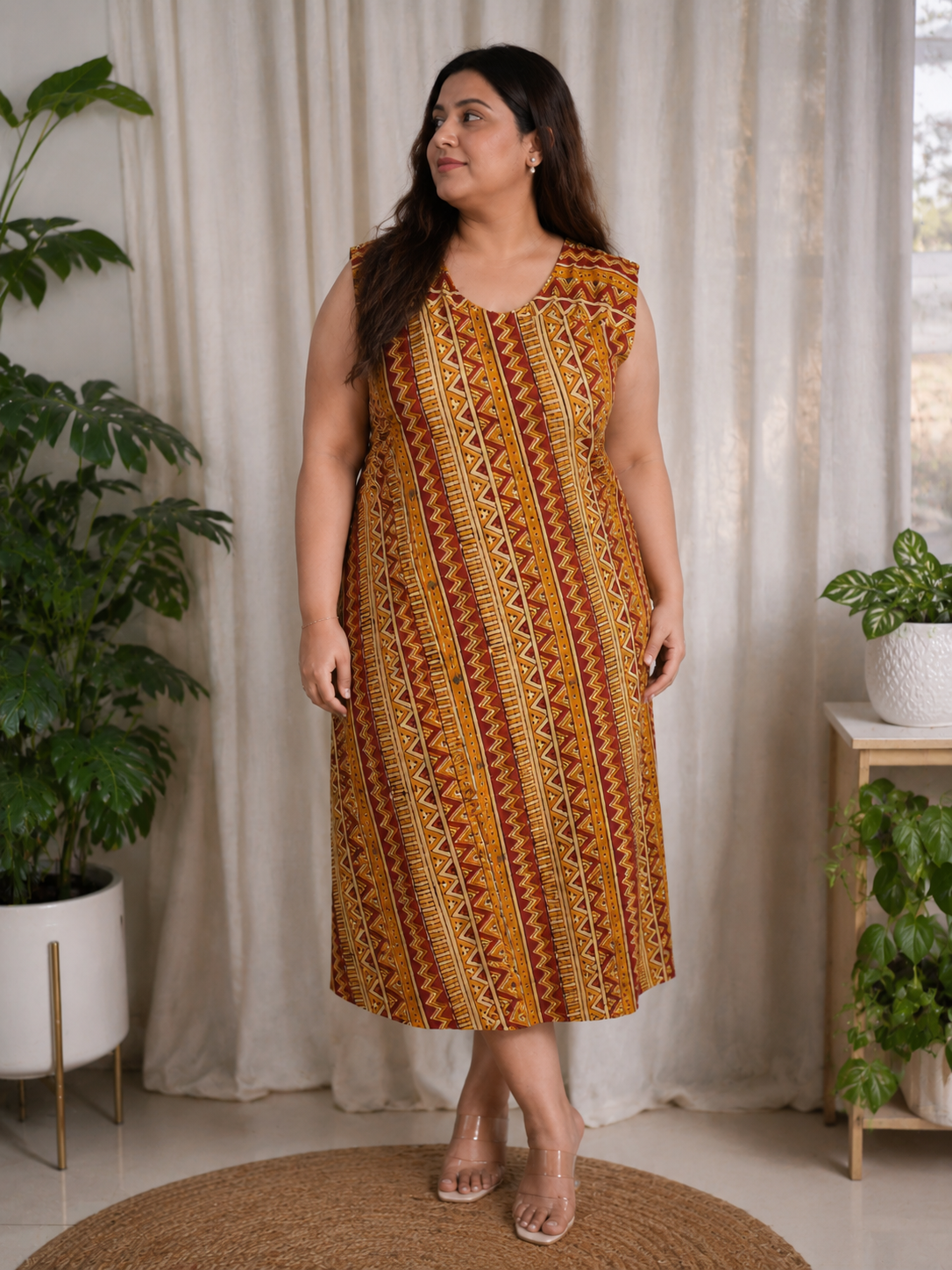 Handblock Kalamkari Dress