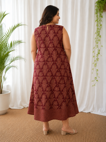 Dabbu Print Aline Dress
