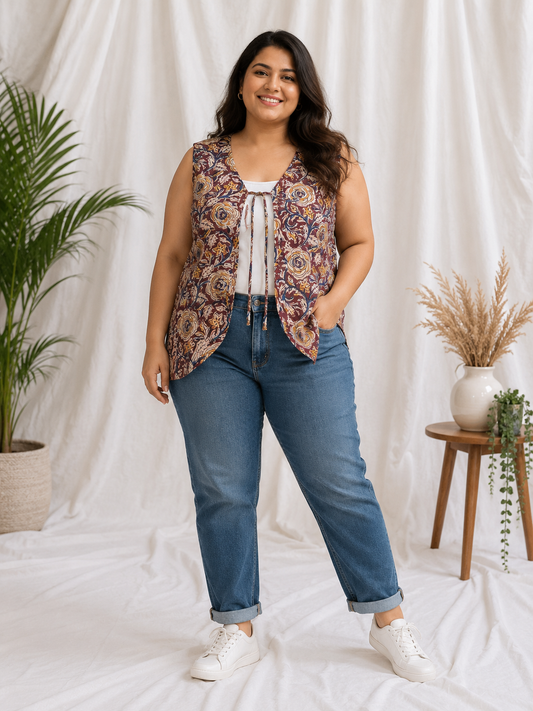 Kalamkari Reversable jacket