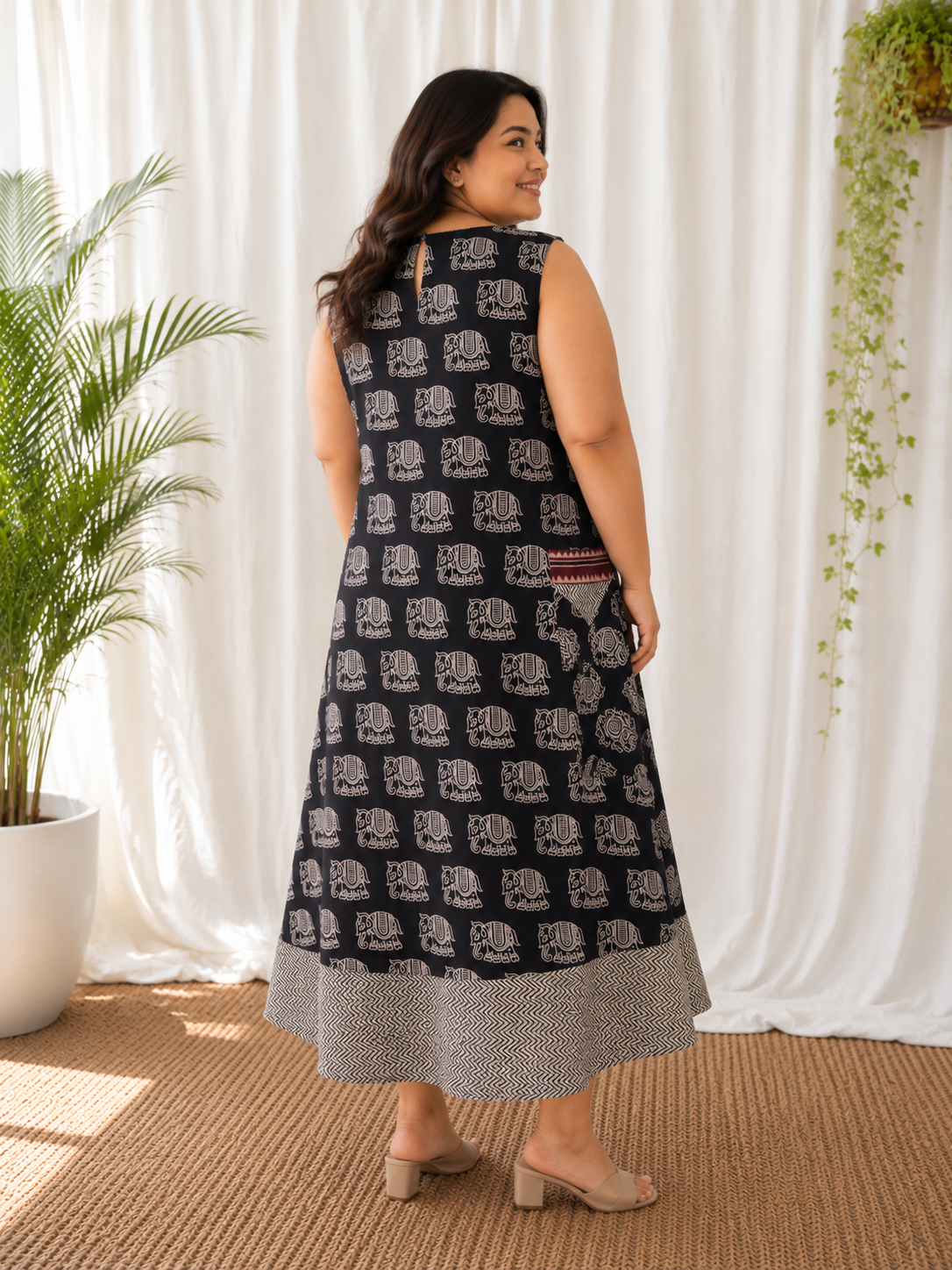 Dabbu Print A- line dress