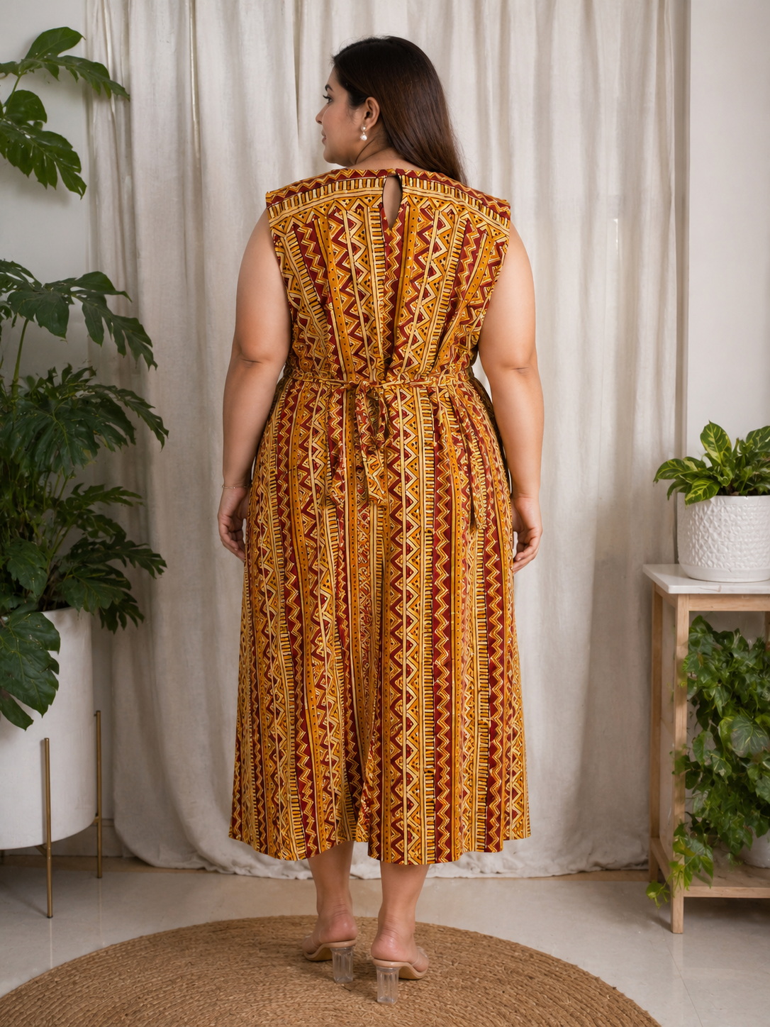 Handblock Kalamkari Dress