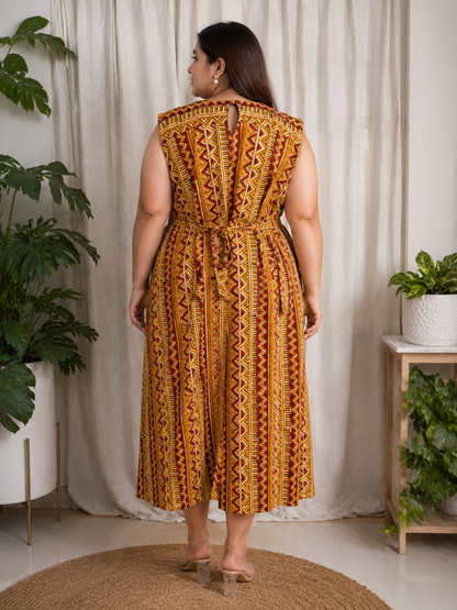 Handblock Kalamkari Dress