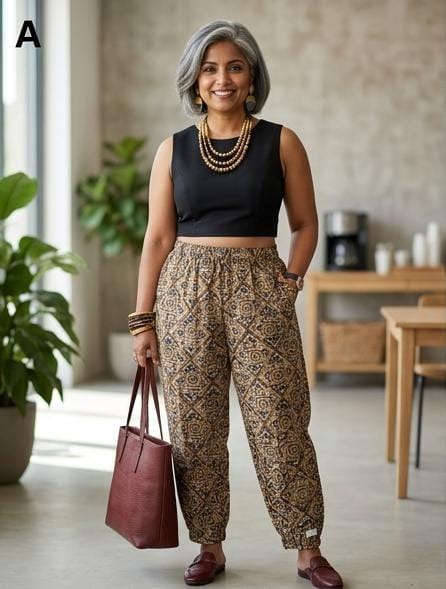 Kalamkari Relaxed Pants