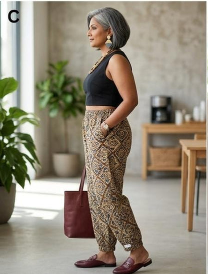 Kalamkari Relaxed Pants