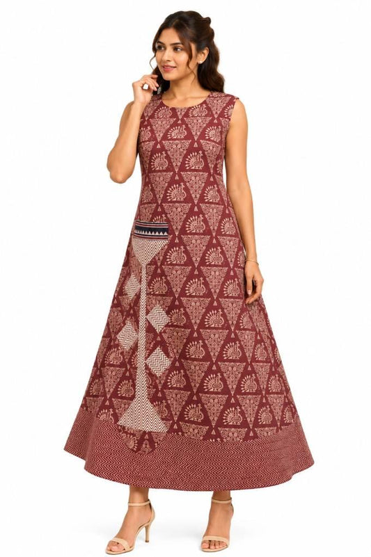 Dabbu Print Aline Dress