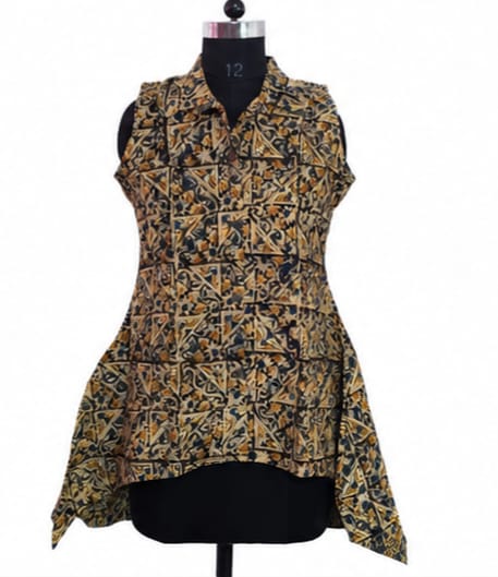 Kalamkari High-Low Tunic
